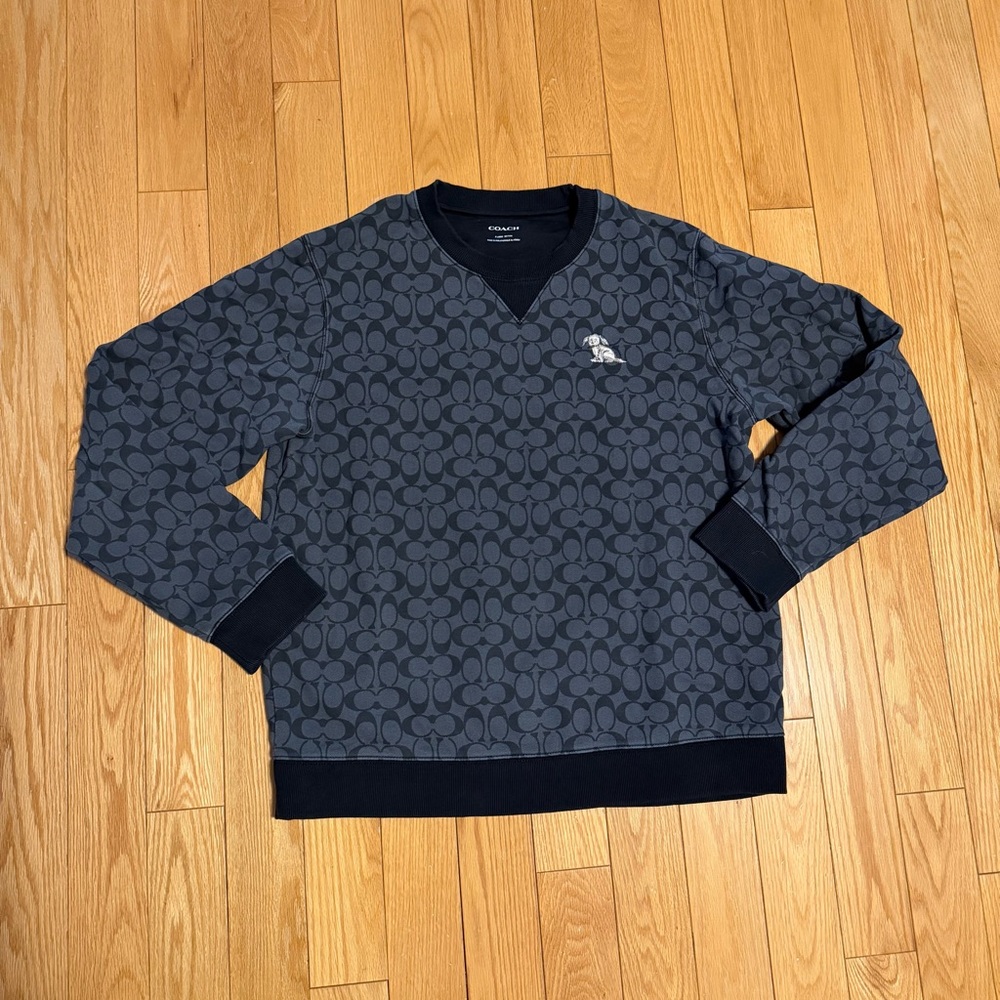 COACH Mens Signature Creatures Crewneck Sweatshirt Size XL